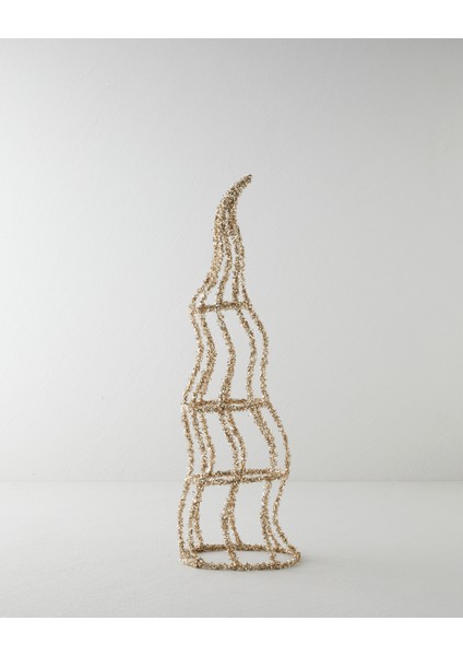 Koral Dekoratif Obje 56 cm Gold