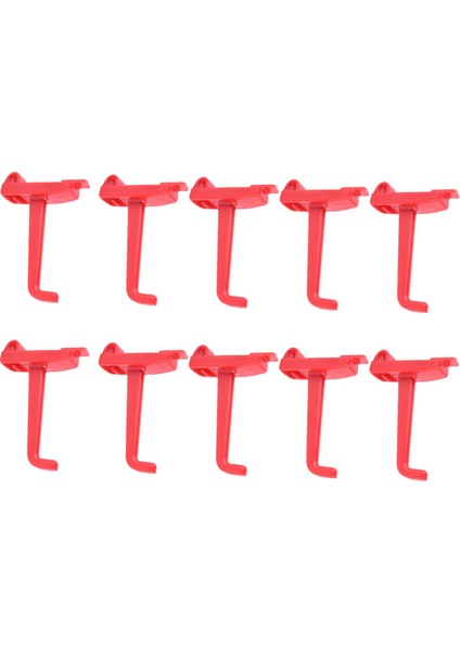 10X Pegboard Kancaları Raf Bağlantı Parçaları Kırmızı I I Pegboard I (Yurt Dışından) indirimleri