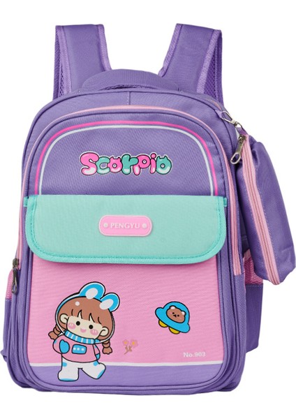 Yeni 5 Çocuk Sırt Çantası Büyük Kapasiteli Çocuk Eğlenceli Sevimli Omuz Çantası Moda Ilkokul Öğrencileri Için Okul Çantasının Rengine Çarptı (Yurt Dışından)