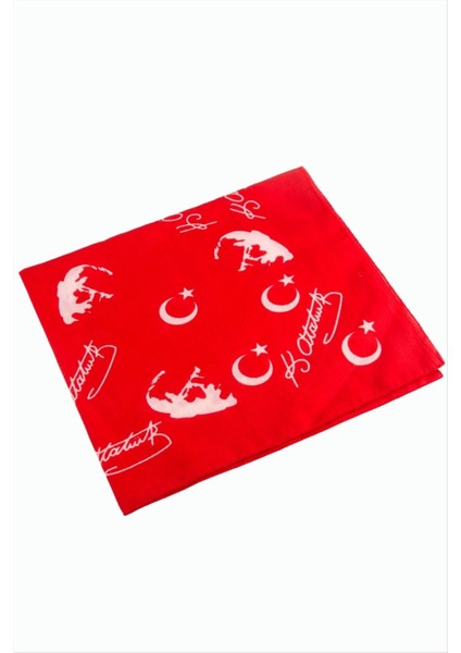 Ayyıldız Desenli Bandana 50*50 modelleri