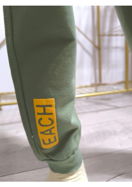 Erkek Kız Çocuk Alt Üst Takım Unisex Uzun Kollu Eşofman Rahat Spor Şık Modern Tasarım Ribanalı