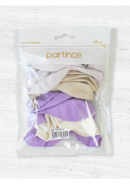 12 Adet Standart Boy 12'' Lila Karışım Balon fiyatları