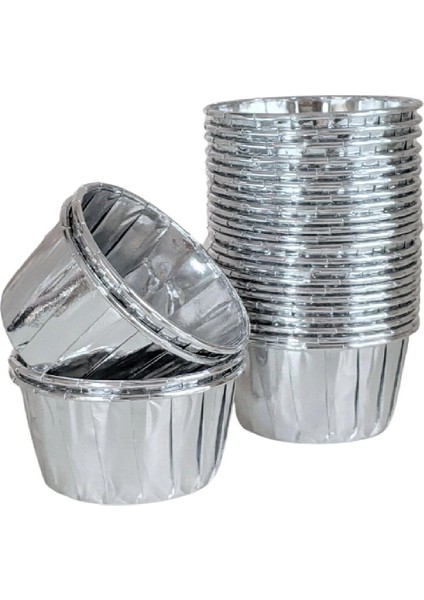 Muffin-Kek Kapsülü Gümüş 25LI