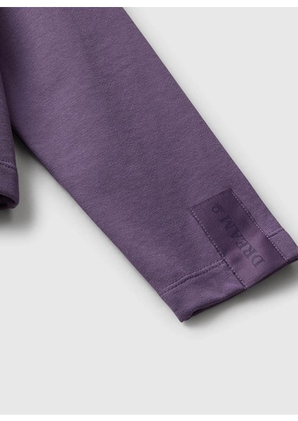 Baskılı Kız Çocuk Mor Sweatshırt 3NBMC505E modelleri