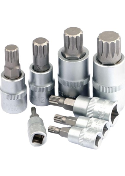 8 45# Çelik Cırcıı Tornavida 1/4'' 3/8'' 1/2" Tahrik ~ (Yurt Dışından)