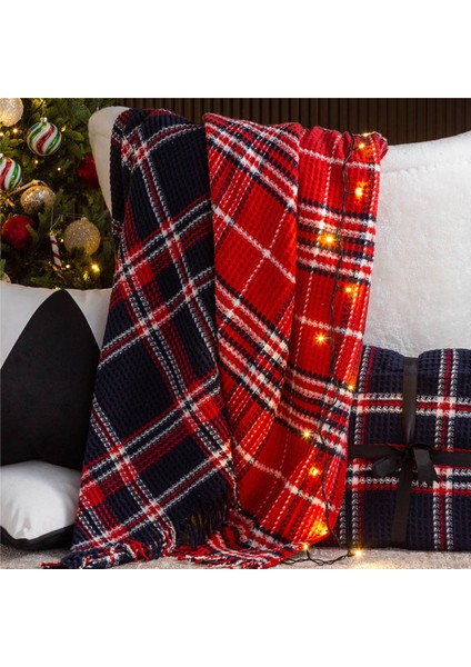 Oxford Kareli Battaniye Lacivert 150X200 modelleri