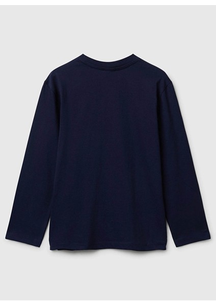 Baskılı Lacivert Erkek Çocuk T-Shirt 3I1XC10Q3 modelleri