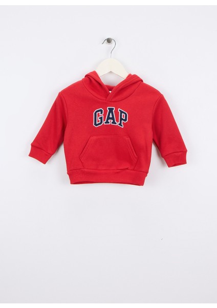 Baskılı Bebek Kırmızı Sweatshırt 775506002-A