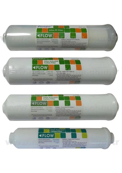 Purefer Su Arıtma Filtresi 5'li Pentair Membranlı Usa Filtre Seti modelleri