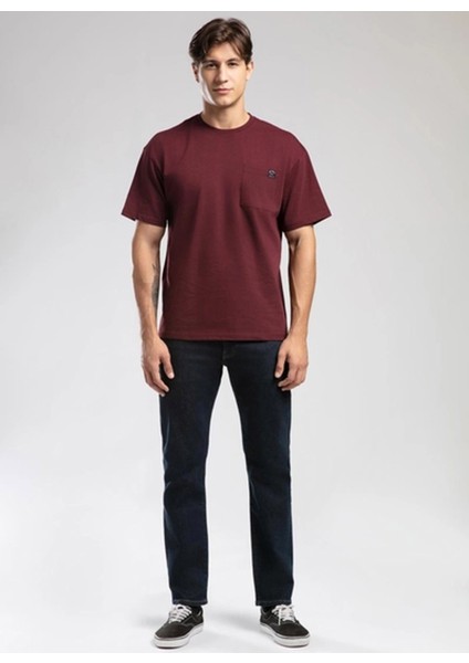 Yuvarlak Yaka Mürdüm Erkek T-Shirt 261 Lcm 242003 West Mürdüm