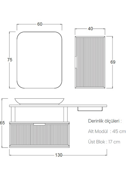Prestıj Banyo Dolabı 130 cm indirimleri