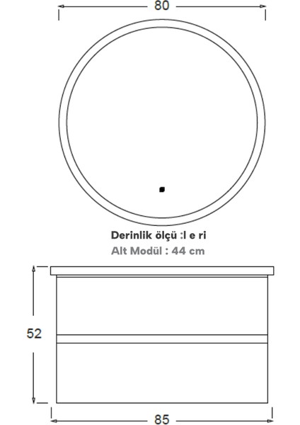 Idol Banyo Dolabı 85 cm fırsatları