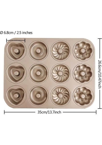 Mini Yuvarlak Kek Kalıbı, 7 Cm, Donut, Muffin, Brownies, Pasta Için, Yapışmaz Muffin Kalıbı fırsatları
