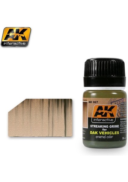Ak 067 35 Ml. Afrika Korps Çizgi Kirleri Efekti, Enamel Model Boyası
