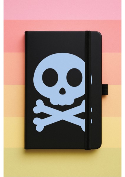 Iskelet Baskılı Tarihsiz Yuvarlak Köşeli Desenli Uv Termo Defter