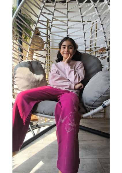 Kız Çocuk Uzun Kollu Şık Takım, Eşofman, Rahat, Modern Tarz modelleri