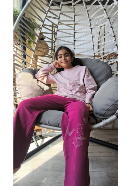 Kız Çocuk Uzun Kollu Şık Takım, Eşofman, Rahat, Modern Tarz fırsatları