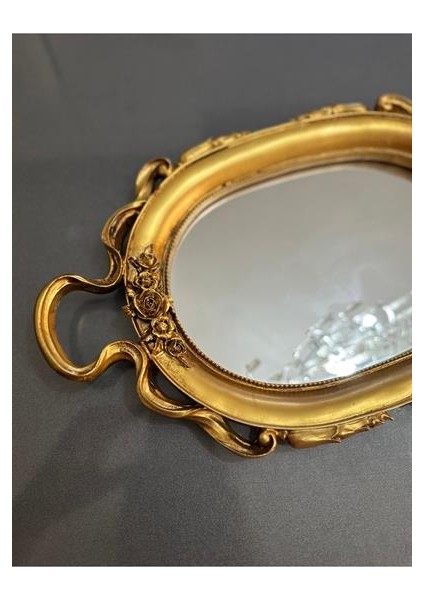 El Yapımı Kahve Sunum Tepsi 30CM , Özel Tasarım Aynalı Tepsi fiyatları