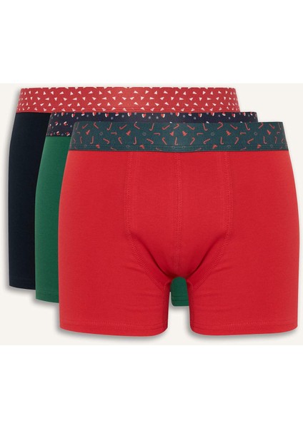 Regular Fit 3'lü Boxer F9946AX25WN