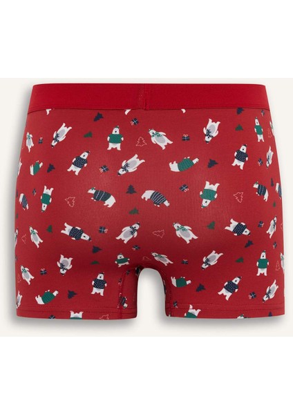 Yılbaşı Temalı Regular Fit Boxer F9937AX25WN fiyatları