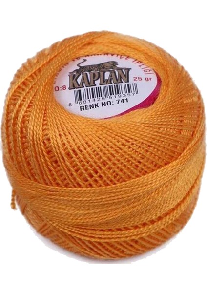 Kaplan Etamin ve Kanaviçe Ipi 8 No Kod/renk: 741 - Royaleks