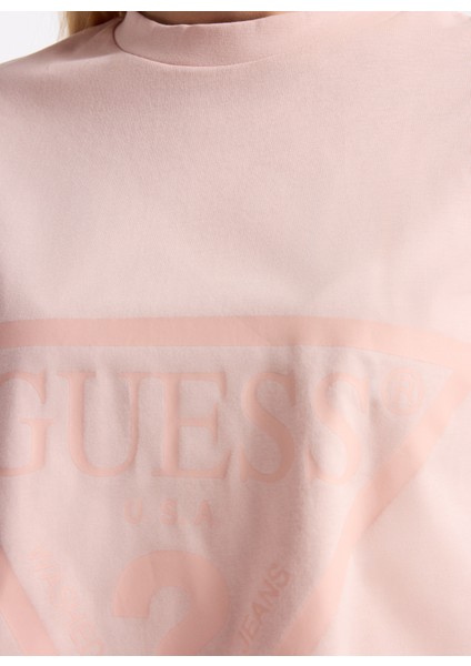 Klasik Yaka Bej Kadın T-Shirt Adele Kadın Aktif Boxy Fit T-Shirt fırsatları