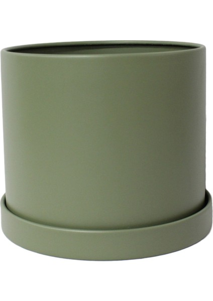 Gardenzone Silindir Metal Saksı 14 cm 2 Adet