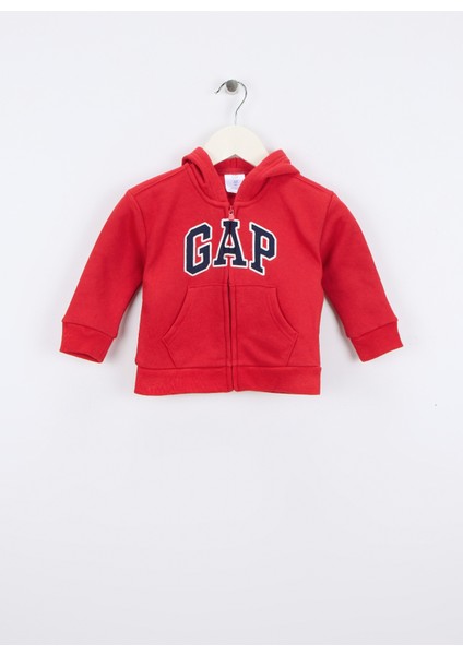 Baskılı Bebek Kırmızı Sweatshırt 723271001-A