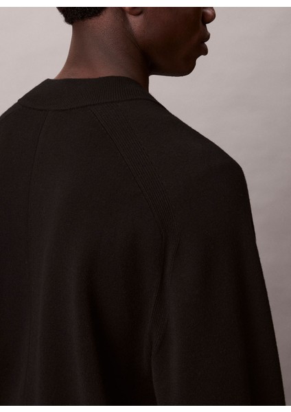 Bisiklet Yaka Normal Siyah Erkek Kazak LV040EM324UB1_LS Ck Tech Knıt Fz Bo indirimleri