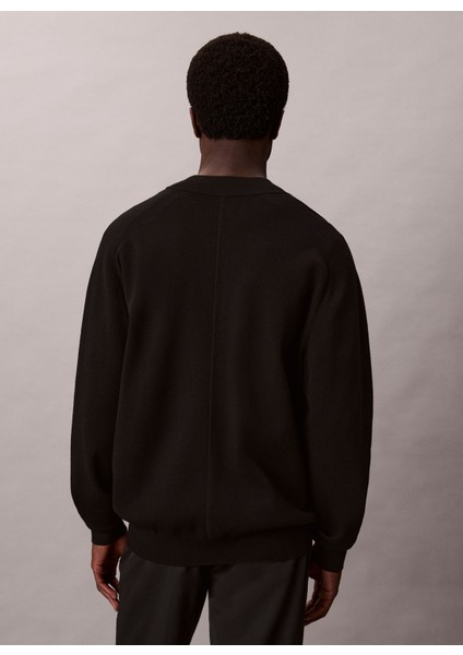 Bisiklet Yaka Normal Siyah Erkek Kazak LV040EM324UB1_LS Ck Tech Knıt Fz Bo