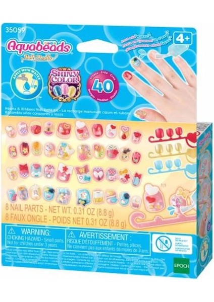 Bfs 35059 Aquabeads Kalpler ve Kurdeleler - Yedek Tırnak Paketi +4 Yaş indirimleri