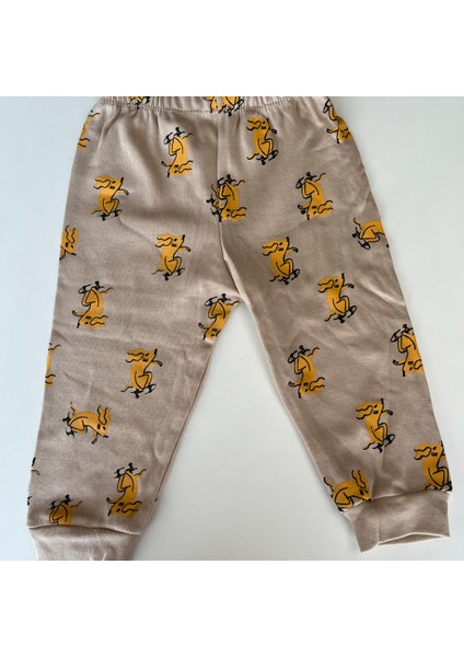 MYS4201 Erkek Çocuk %100 Pamuk 2 Iplik Açık Kahve Eşofman Takımı fırsatları