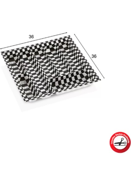 Eco Modül Kaşıklık 7 Gözlü Damalı 36X36 ROYALEKS-ACERO-20133