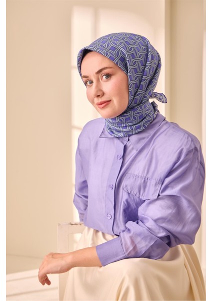 Twill Ipek Eşarp - 11479-15 Buz Mavisi fırsatları