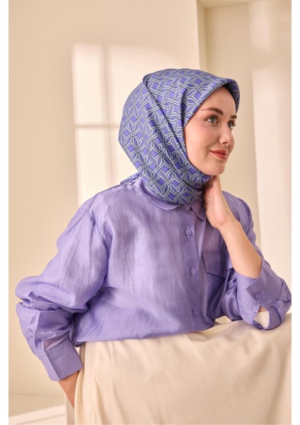 Twill Ipek Eşarp - 11479-15 Buz Mavisi indirimleri