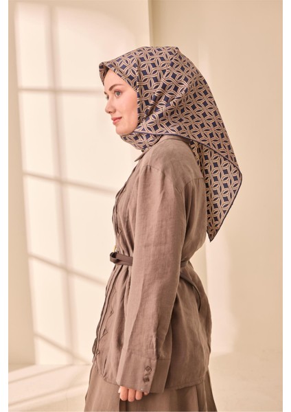 Twill Ipek Eşarp - 11479-39 Lacivert Vizon fiyatları