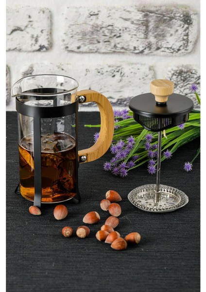 Lüx Cam 350 ml French Press Siyah fırsatları