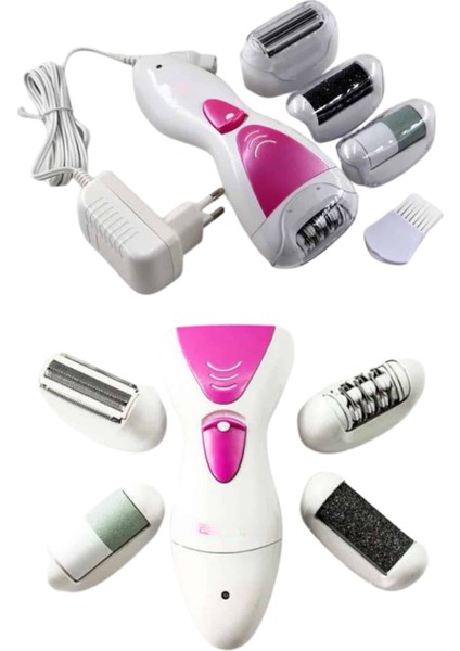 Ayak Törpü Başlıklı Epilatör Aleti 4 Başlıklı Taşınabilir Şarjlı Epilas - M659B605-N53 fırsatları