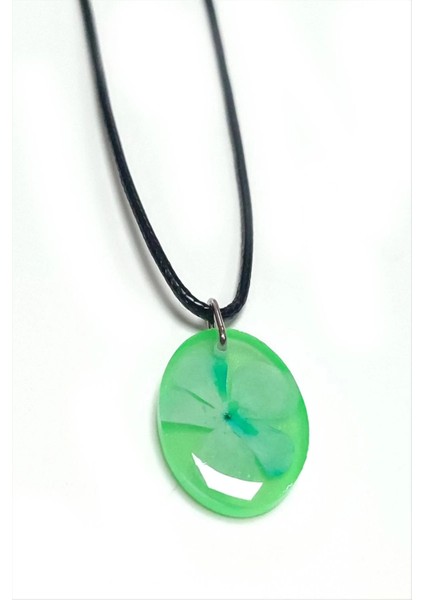 Kartopu Çiçeği Oval Epoksi Kolye modelleri