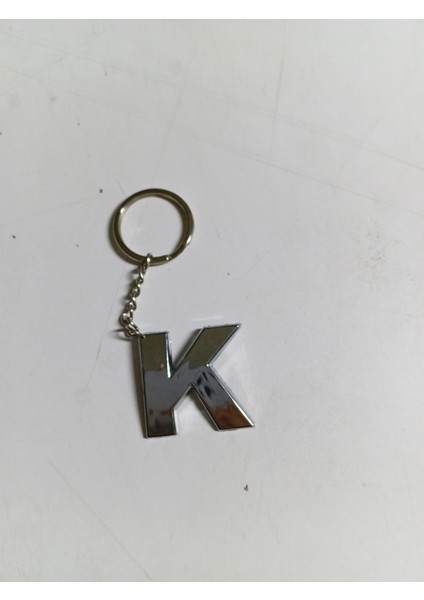 K Harfi Plastik Krom Kaplama Anahtarlık- Harf Çanta Süsü modelleri