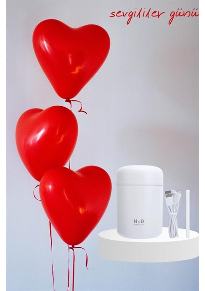 Sevgiliye Hediye LED Işıklı Hava Nemlendirici USB Şarjlı Sevgiliye Özel - M824R889-K11824