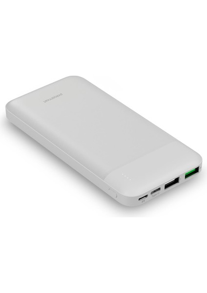 PBS131 10000 Mah Powerbank Type-C Girişli Çift USB Hızlı Şarj Cihazı Beyaz