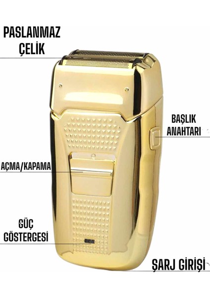 Tıraş Makinesi Sinek Kaydı Saç Sakal ve Vücut Tıraşına Uygun - M673R792-K77673 indirimleri