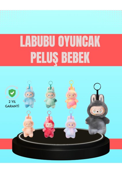 Yumuşak Kumaşlı 20 cm Labubu Peluş – 3 Yaş Üzeri Uygun - MCT4337-7019