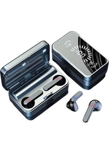 Powerbankli Bluetooth Kulaklık Yüksek Ses Aynalı Çift Dijital Gösterge Ekranı - M638B597-N286 fırsatları