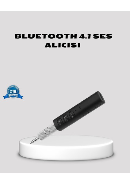 Bluetooth 4.1 Müzik Alıcısı 3.5mm Aux Girişli Mini Kablosuz Adaptör - MCT4083-2733