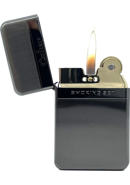 Benzinli Slim Çakmak - Füme modelleri