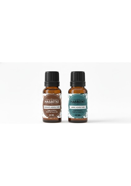 Karanfil & Ardıç Uçucu Yağı Seti 2×10 ml – Saf ve Doğal