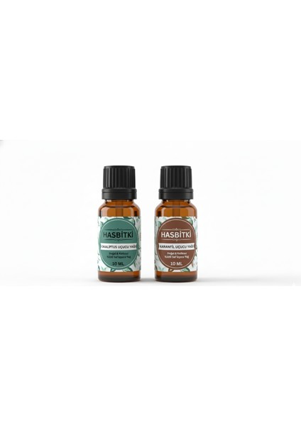 Karanfil & Okaliptus Uçucu Yağı Seti 2×10 ml – Saf ve Doğal