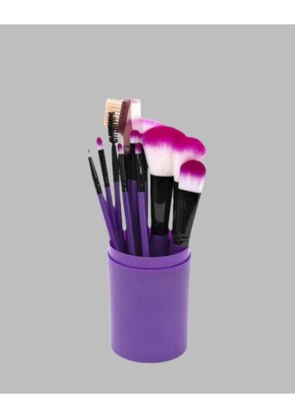Doğal Görünüm Sağlayan Yumuşak Kıllı 12 Parça Makyaj Fırça Seti Günlük - M981K599-R16 fırsatları